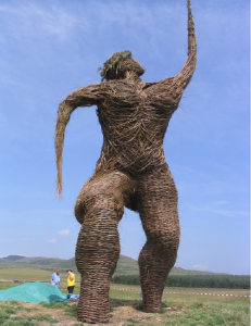 หุ่น Wickerman จากเทศกาล Wickerman Festival