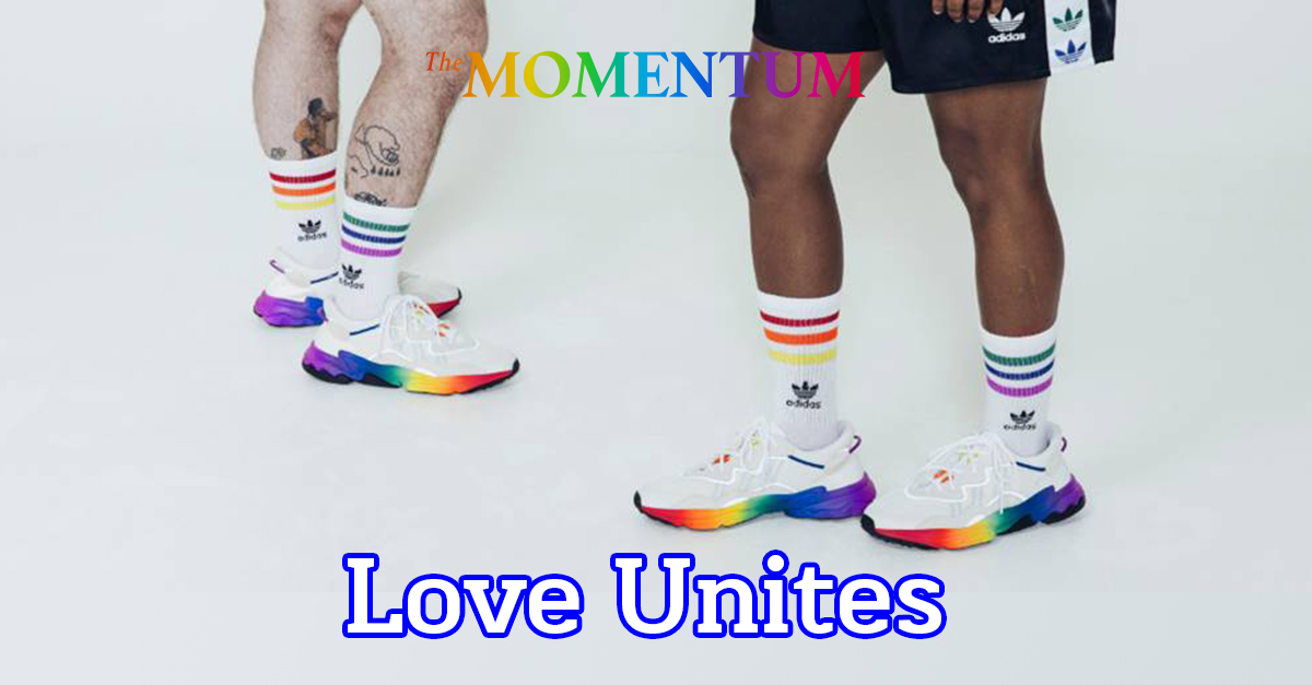 love unites adidas slides