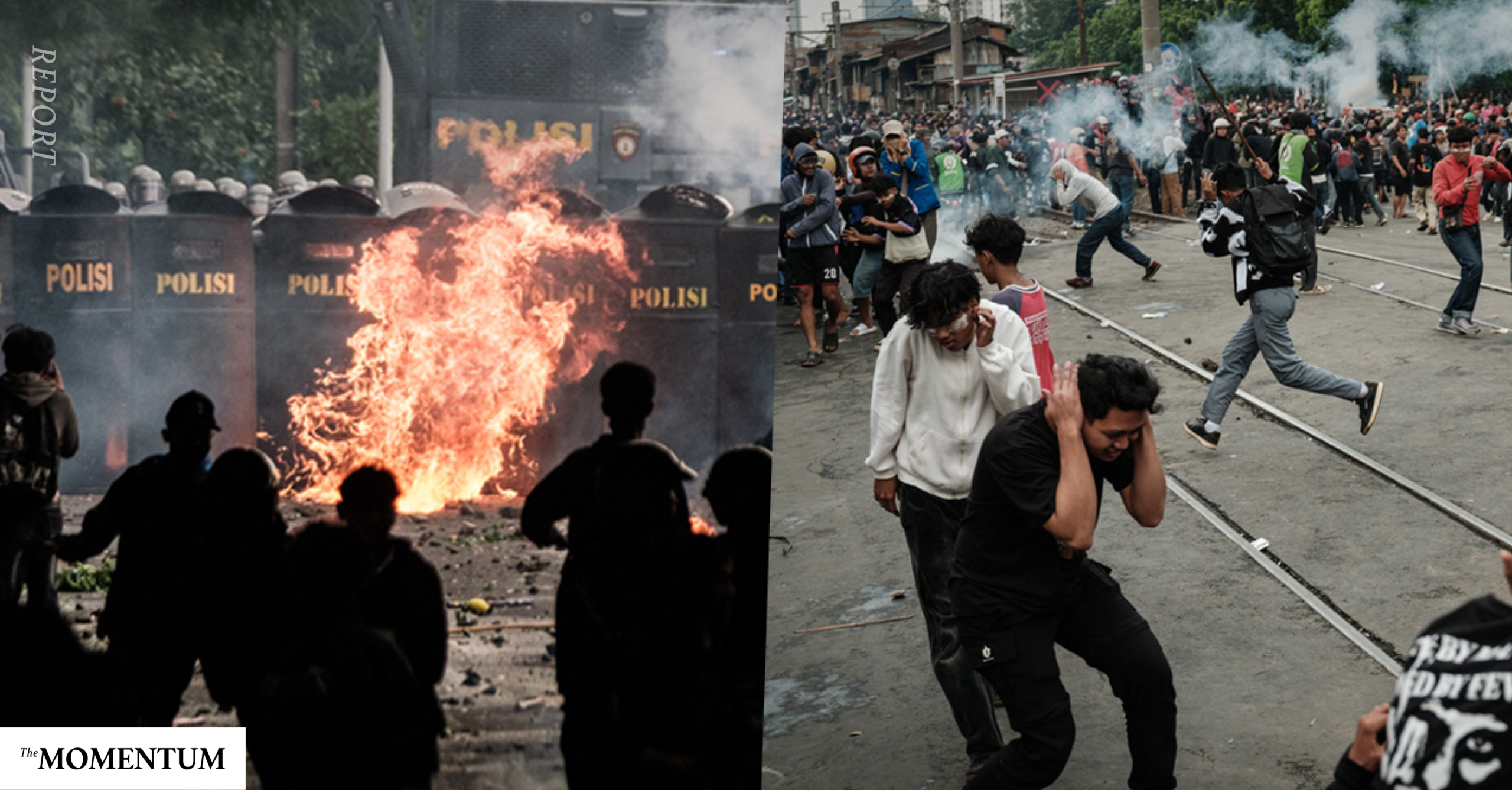 ‘ทุบตี เอาพริกป่นทาหน้า ช็อตไฟฟ้า’ พบเจ้าหน้าที่อินโดฯ ละเมิดประชาชน ระหว่างสลายการชุมนุม